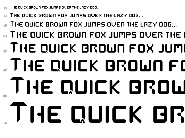 MMS Start font waterfall