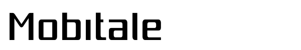 Mobitale font