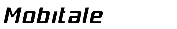 Mobitale font preview