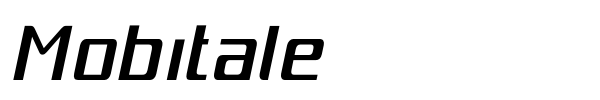 Mobitale font preview