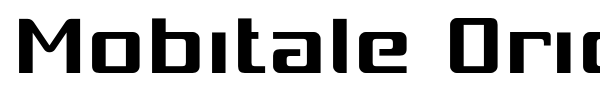 Mobitale Original font