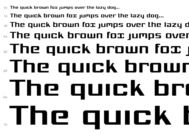Mobitale Original font waterfall