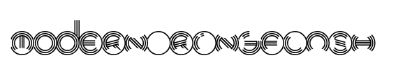 Modern Ringflash font preview