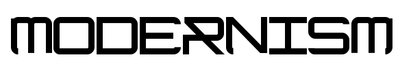 Modernism font preview