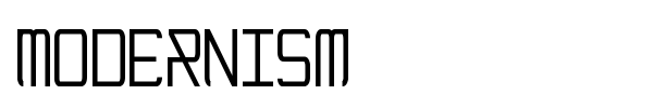Modernism font preview