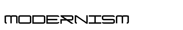 Modernism font preview