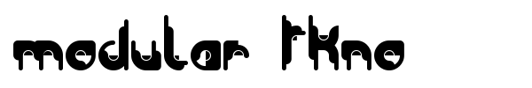 Modular Tkno font
