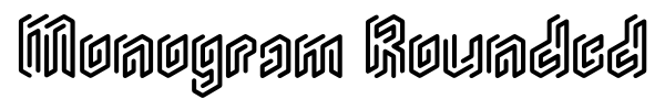 Monogram Rounded font