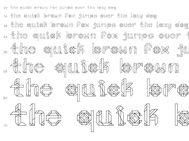 Moonlight Prism font waterfall