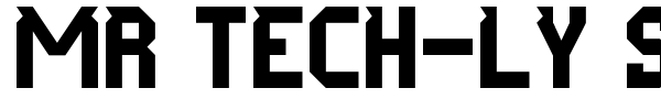 Mr Tech-Ly St font