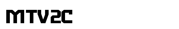 MTV2C font
