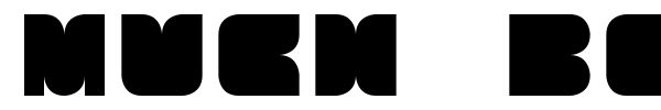 Much Bolder font