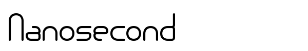 Nanosecond font