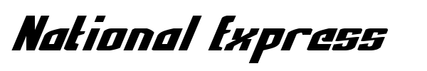 National Express font