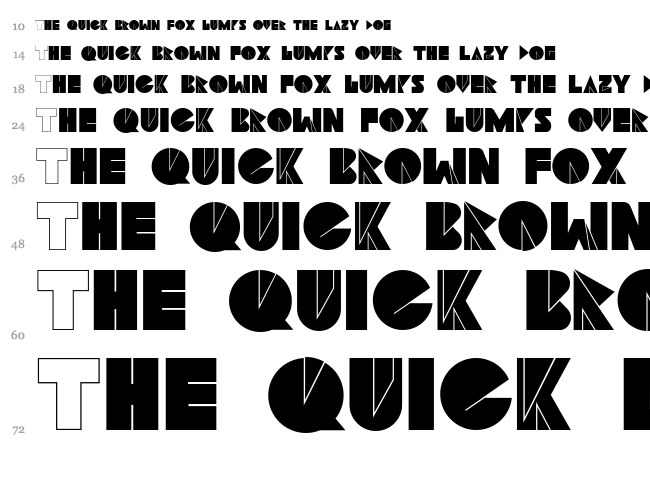 Navia Type font waterfall