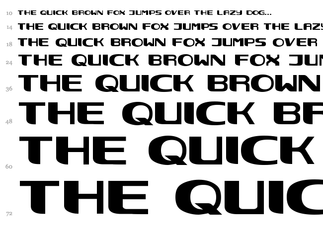 Nec font waterfall