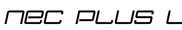 Nec Plus Ultra font