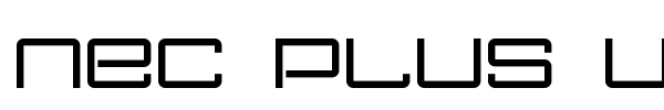 Nec Plus Ultra font preview