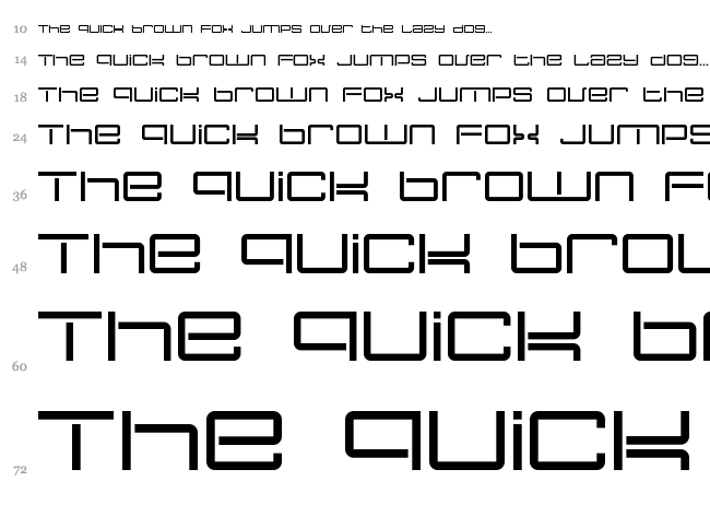 Nec Plus Ultra font waterfall