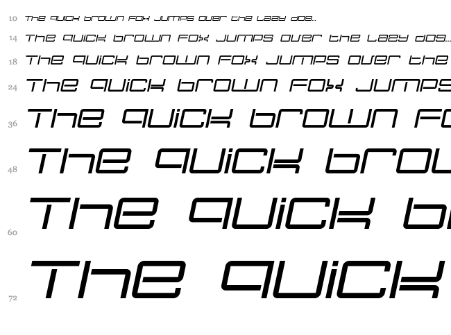 Nec Plus Ultra font waterfall