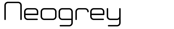 Neogrey font