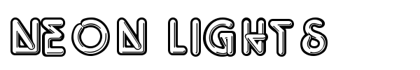 Neon Lights font