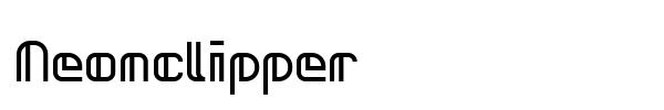 Neonclipper font