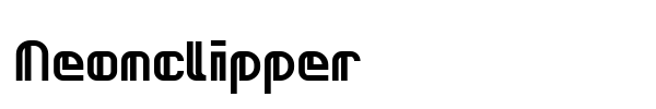 Neonclipper font preview
