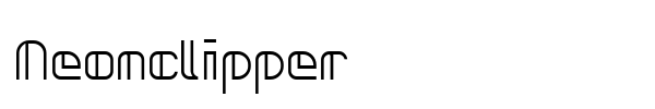 Neonclipper font preview