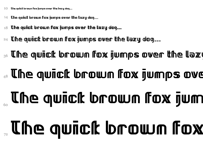 Neonclipper font waterfall