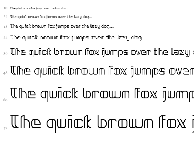 Neonclipper font waterfall