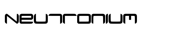 Neutronium font