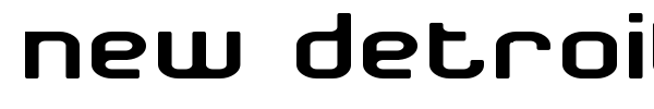 New Detroit font