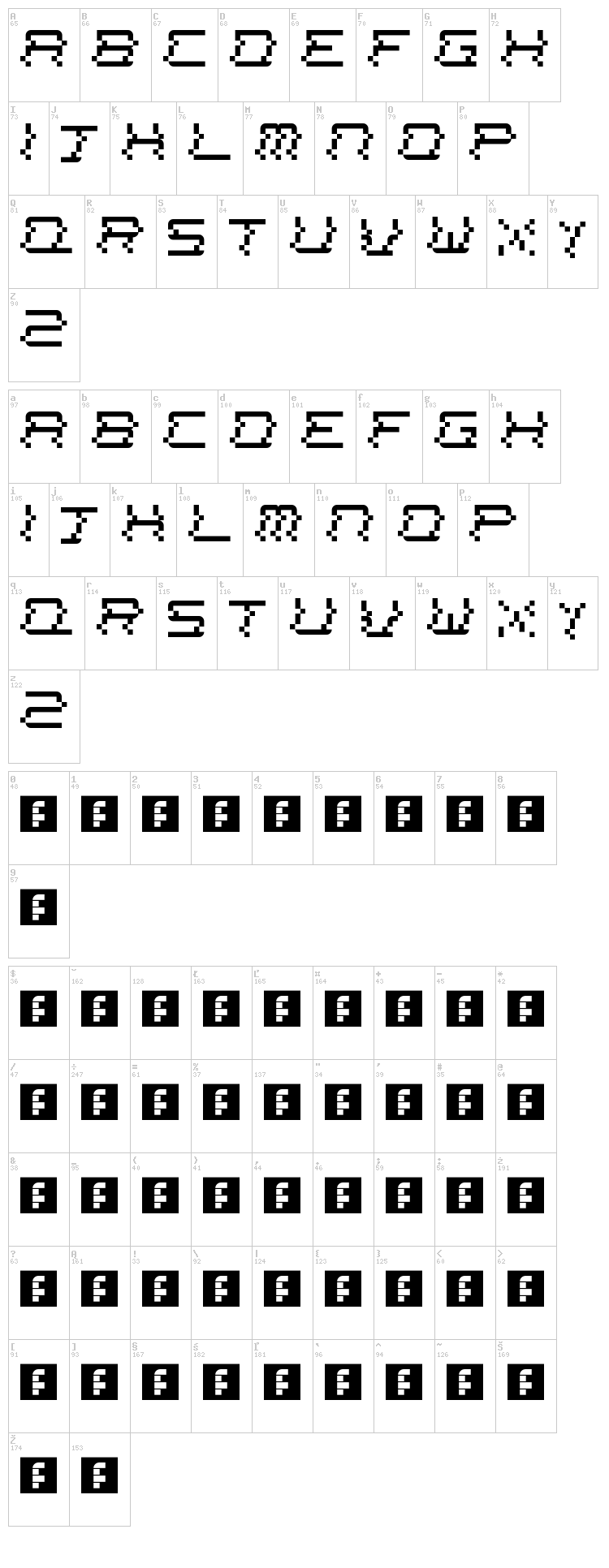 News Channel font map
