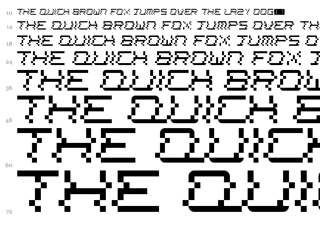News Channel font waterfall