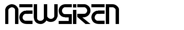 Newsiren font