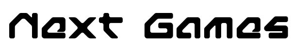 Next Games font preview