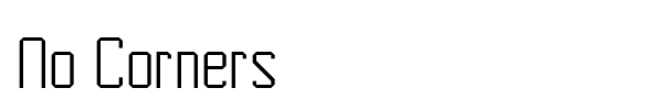 No Corners font
