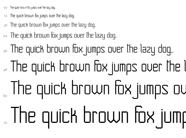 No Corners font waterfall