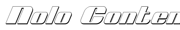 Nolo Contendre font