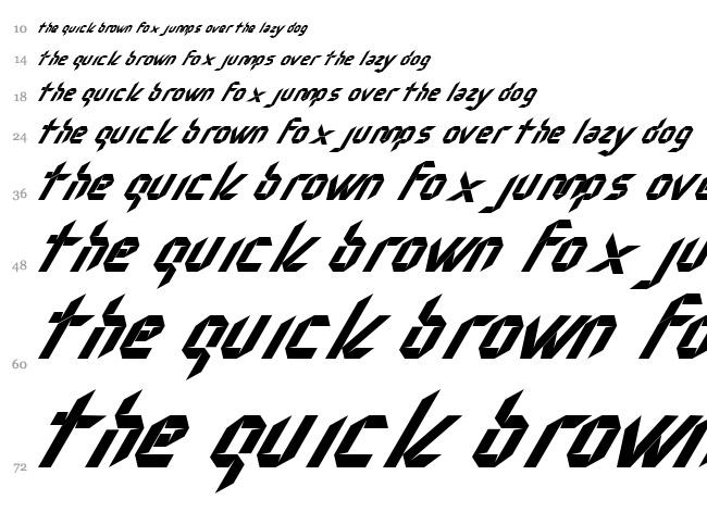 Nudo font waterfall