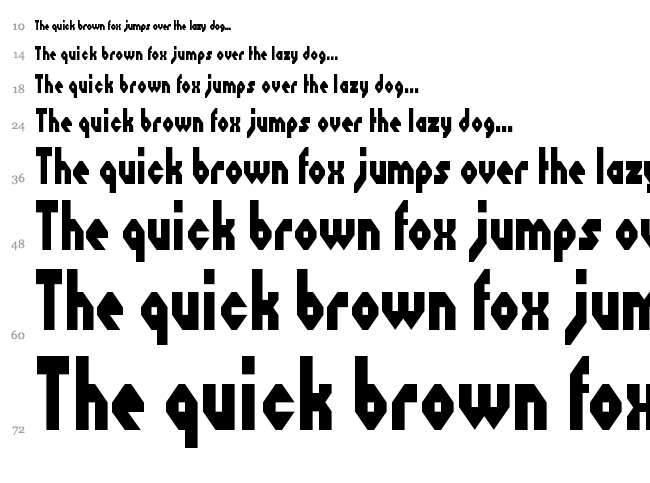 Octoville font waterfall