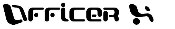 Officer X font
