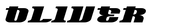 Oliver font