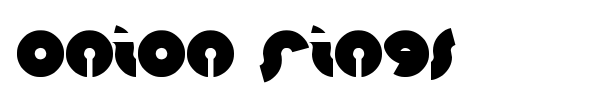 Onion Rings font