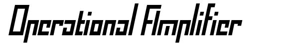 Operational Amplifier font
