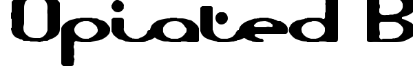 Opiated BRK font