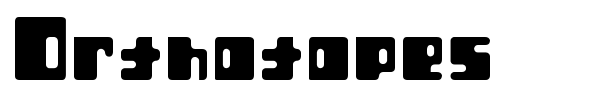 Orthotopes font