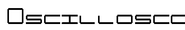 Oscilloscope font