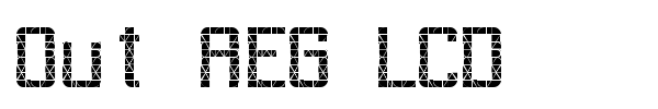 Out AEG LCD font